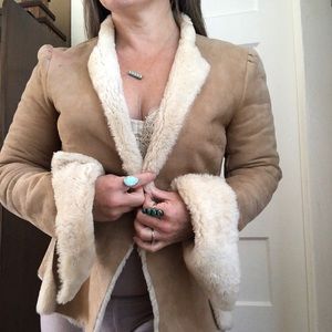 Vintage Reversible Faux Shearling Jacket